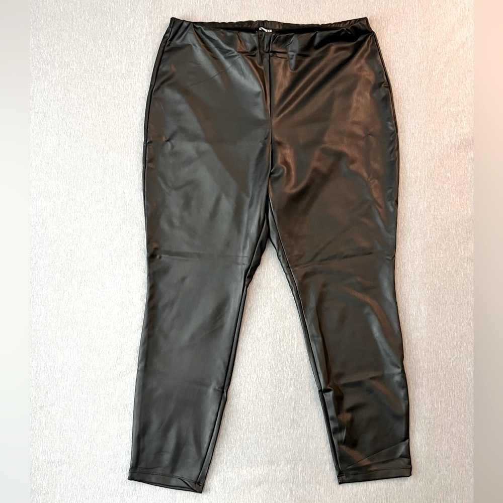 Express Faux Leather leggings.